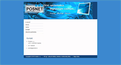 Desktop Screenshot of posnet.sk